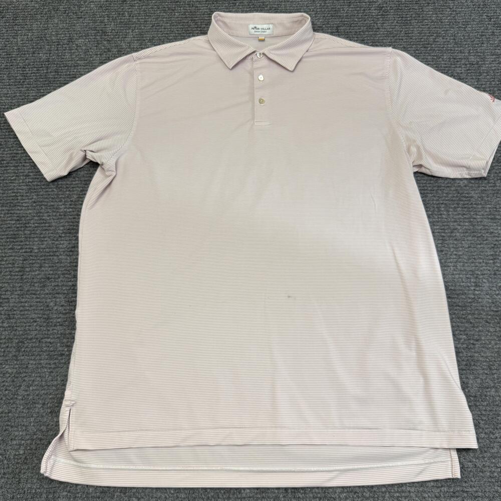 Peter Millar Polo Shirt Mens XL Red Pink Summer Comfort Golf Stretch
